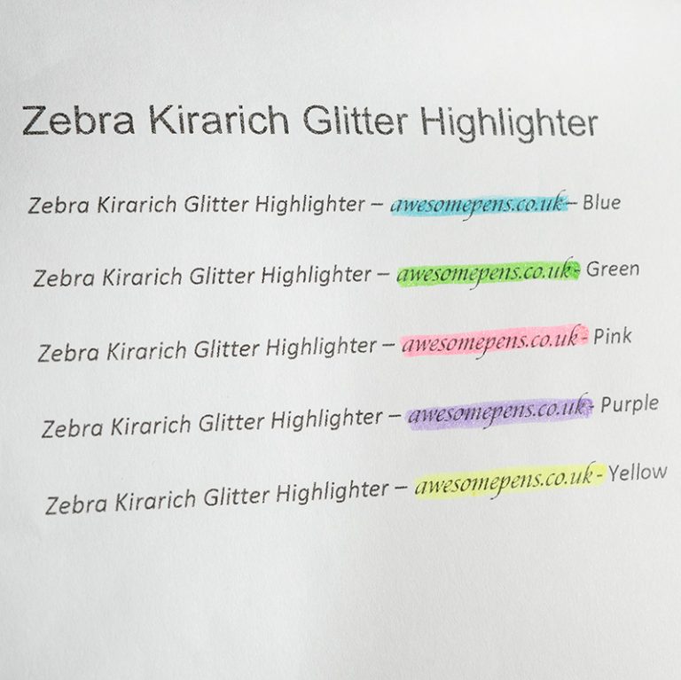 Zebra Kirarich Glitter Highlighter Purple awesomepens.co.uk