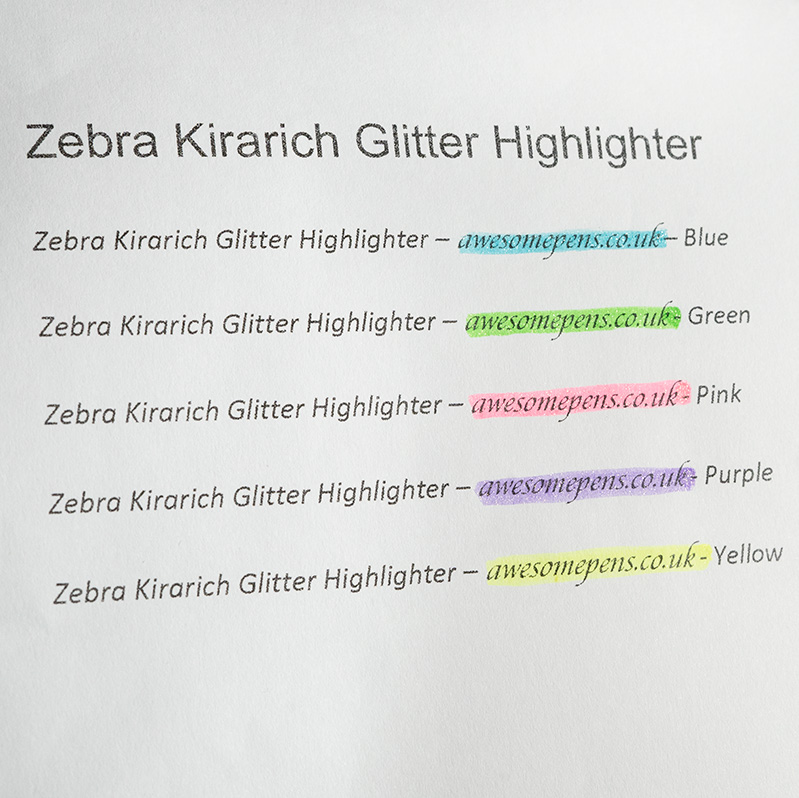 Zebra Kirarich Glitter Marker - Blue