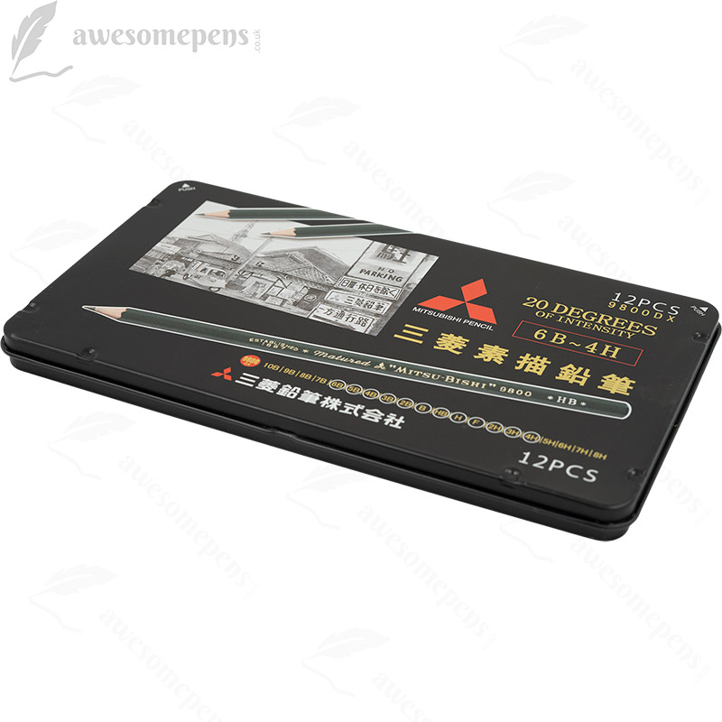 Uni-ball Mitsubishi 9800 Pencil - 12 Pics - 6B 5B 4B 3B 2B B HB 