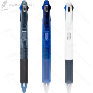 Zebra Penna A Sfera Multicolore Clip-on Slim 3 C - Corpo Sottile, Inchiostro Nero, Rosso, Blu, Colore Rosa Pastello