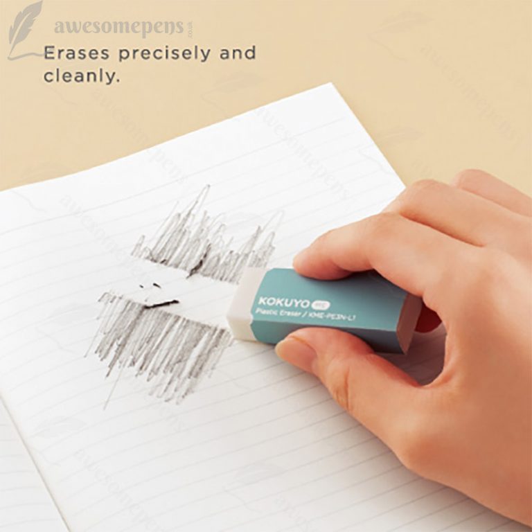 Kokuyo Me Plastic Eraser Chic Plum awesomepens.co.uk