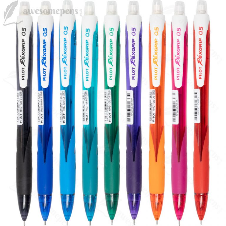 Pilot Rexgrip Mechanical Pencil Limited Edition 0.5mm awesomepens.co.uk