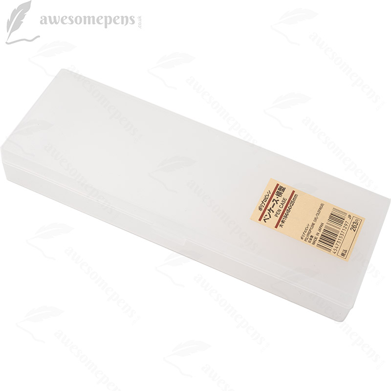 MUJI Polypropylene Plastic White Multipurpose Pen and Pencil Case - Large 