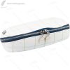 White and Blue Zipper