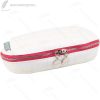 White and Red Zipper