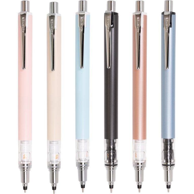 Uni-Ball Kuru Toga High Grade – Porte-Mine 0.5 Mm Auto-Aiguisant, Mécanisme Rotation, Aluminium Premium, Argenté