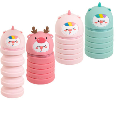 * Q Uncle HAPPY ANIMALS Stand Extendable Pencil Case
