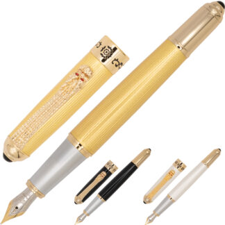 JINHAO 1000 Dragon Mesh Clip Fountain Pen - Fine Nib