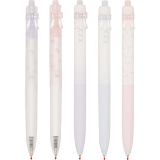 DOMI DM-851A Lucky Bowknot Retractable Gel Ink Pen - Synergy Tip - 0.5mm