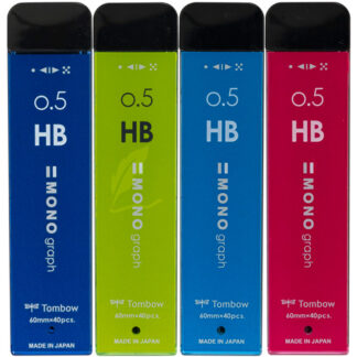 Tombow Mono Graph Mechanical Pencil Lead 0.5mm HB in Colourful Cases